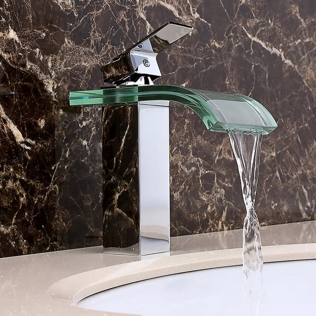  Badezimmerhahn - elegantes Wasserfalldesign für ruhige Wasserströme-2