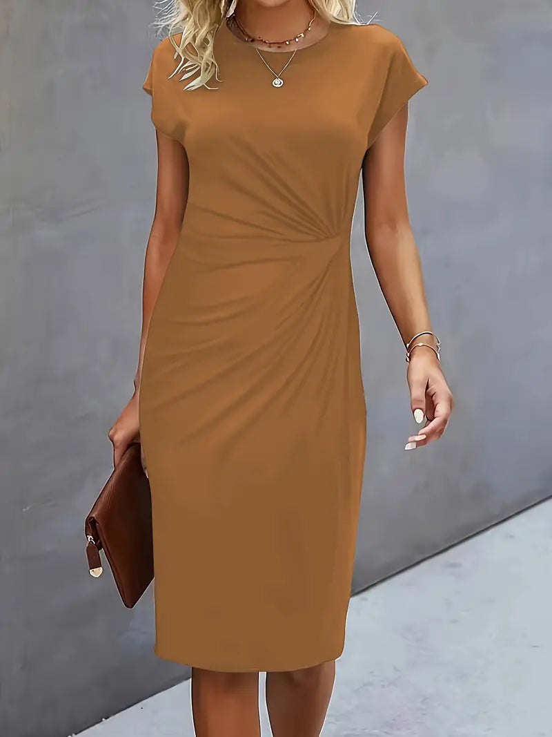 Carla | Rundhalskleid – Unkomplizierte Eleganz für Jeden Anlass