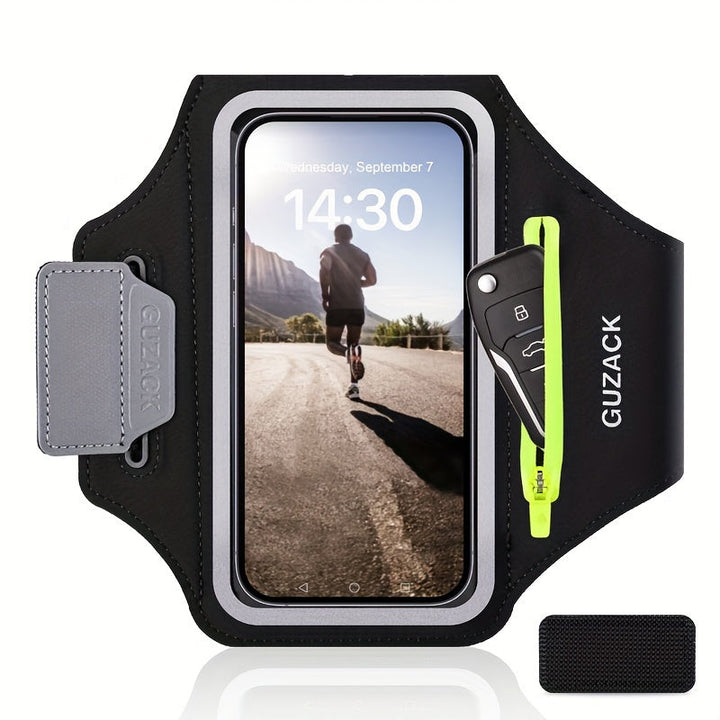 Einstellbarer Telefonhalter mit Hörphone-Fach-passt die Armgrößen 26-42 cm, kompatibel mit iPhone und Galaxie-4
