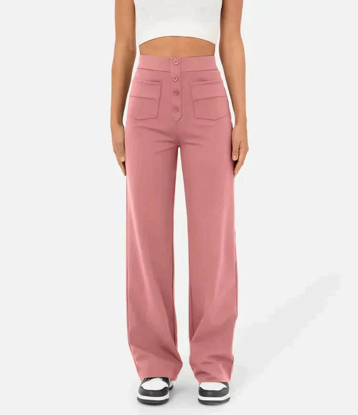 YVONNE | Trendy Hochtaillierte Hosen