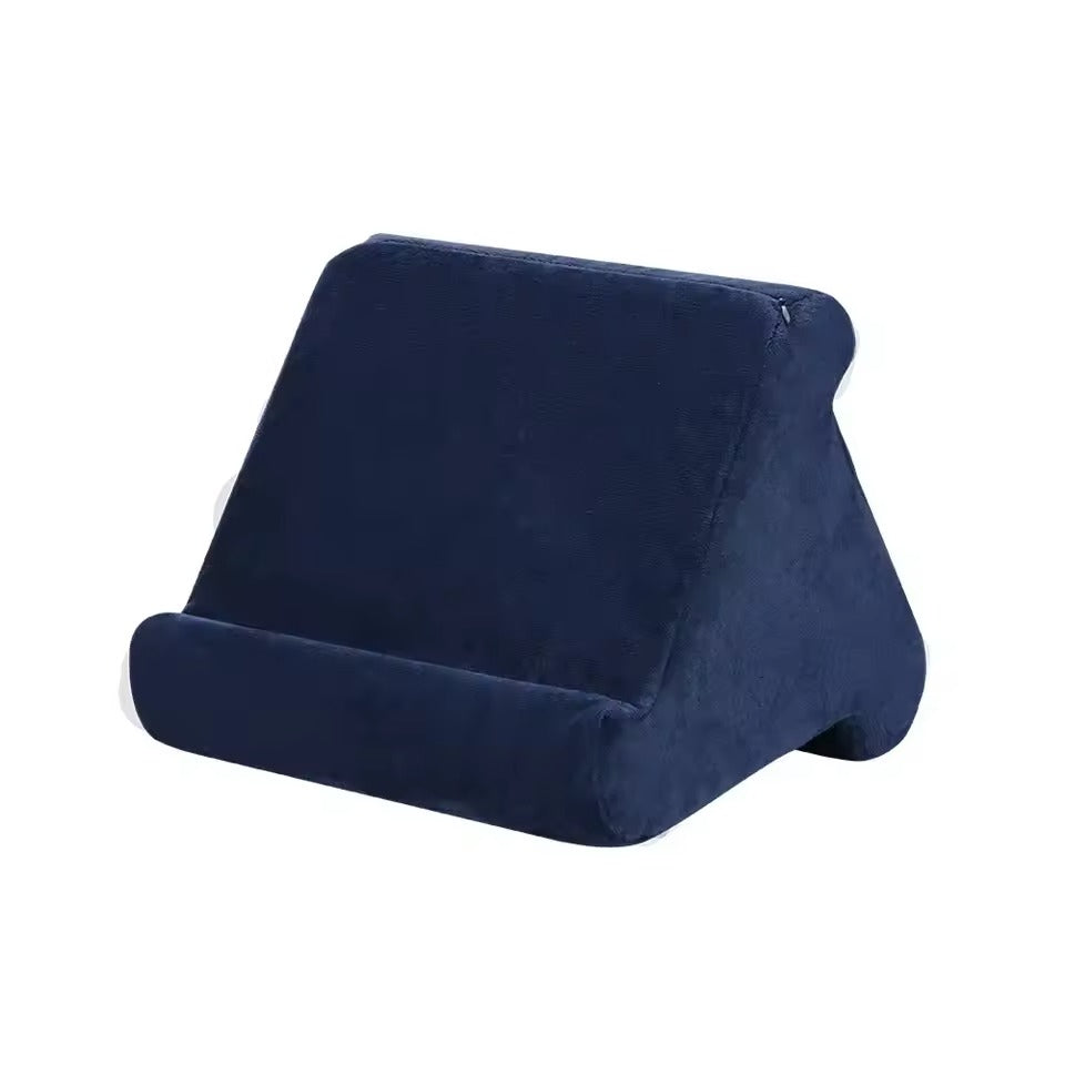 Einstellbarer Tablet -Standhalter mit weichem Stoff Design für iPad und Tablets - perfekt zum Lesen und Filmen