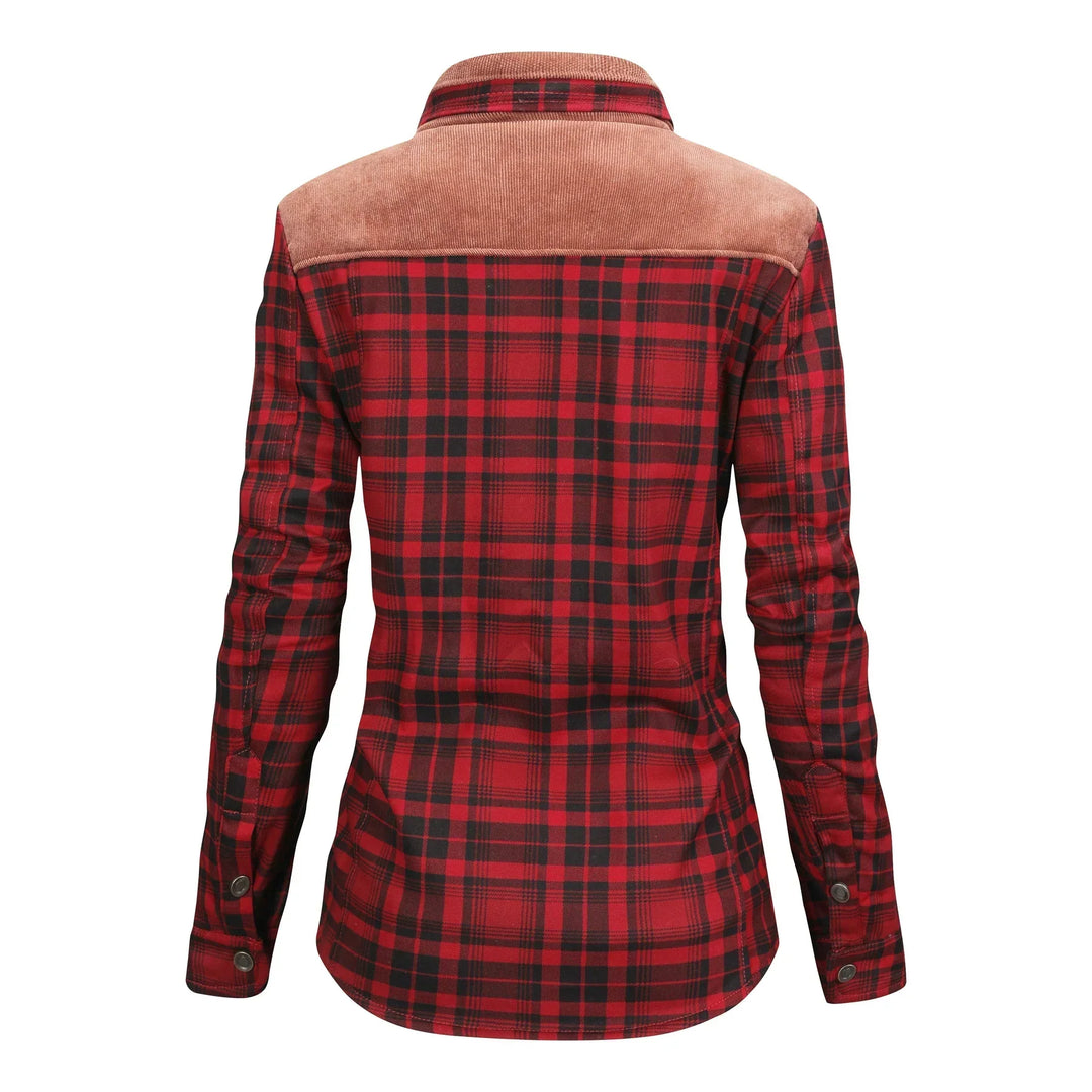 Elke | Warme Damen Flanelljacke für Outdoor und Winter