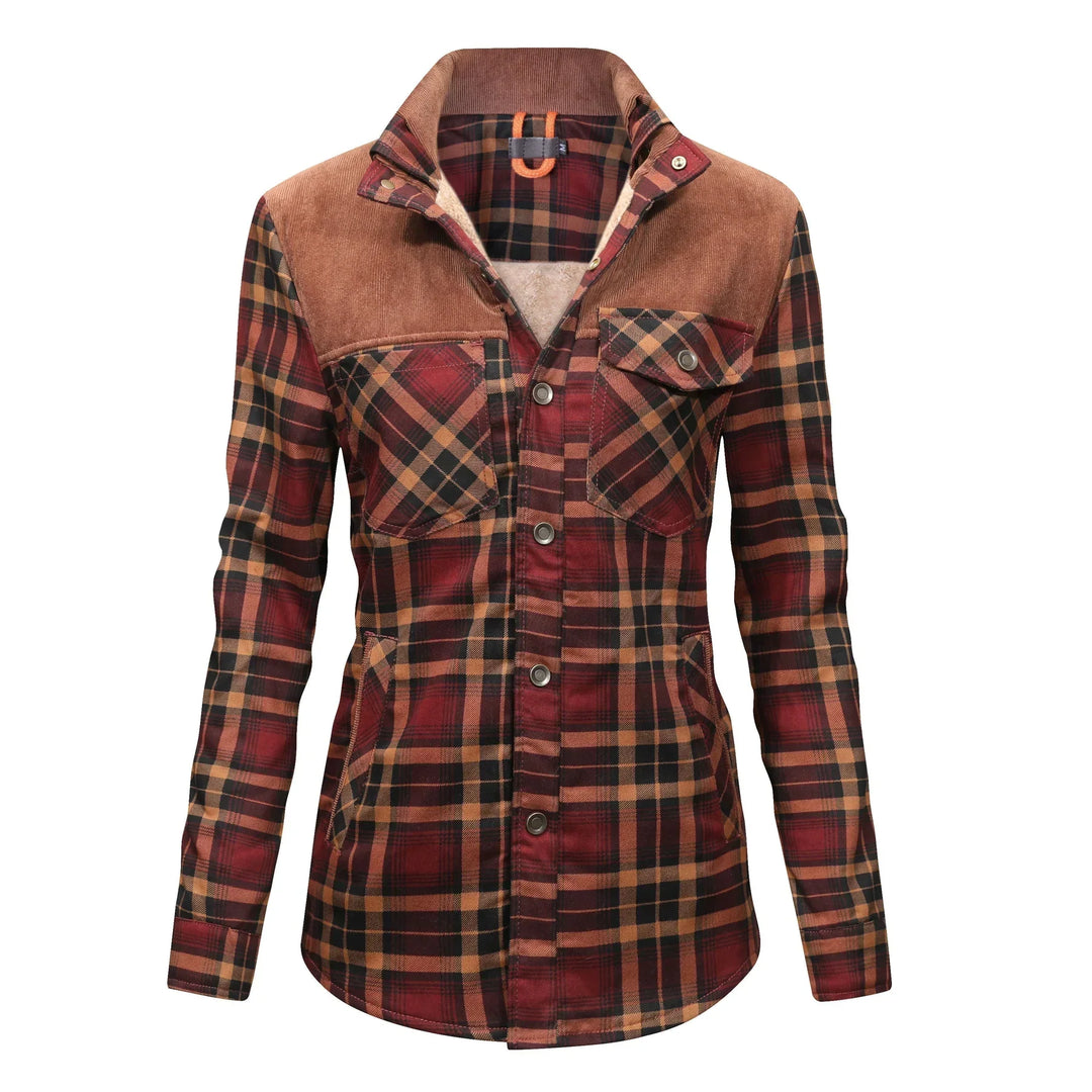 Elke | Warme Damen Flanelljacke für Outdoor und Winter