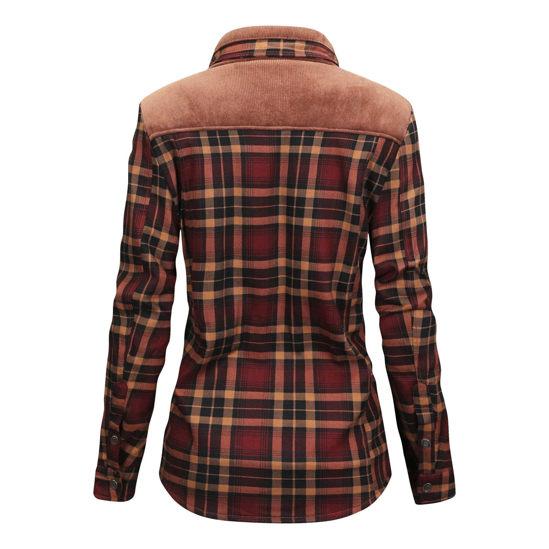 Elke | Warme Damen Flanelljacke für Outdoor und Winter