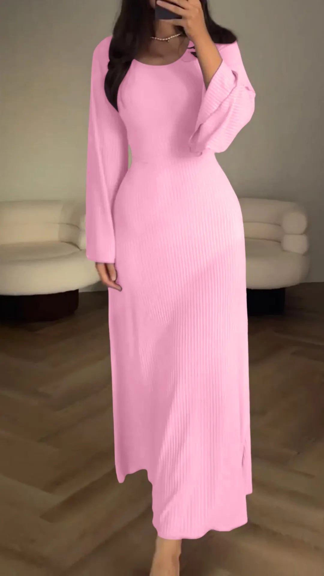 ALLYSON | Elegantes Langarmkleid