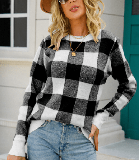 Cona | Bequemer Kariert Pullover mit Zeitlosem Stil