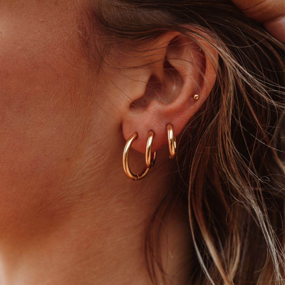 Elva | Zeitlose Silberne Hoops für Damen