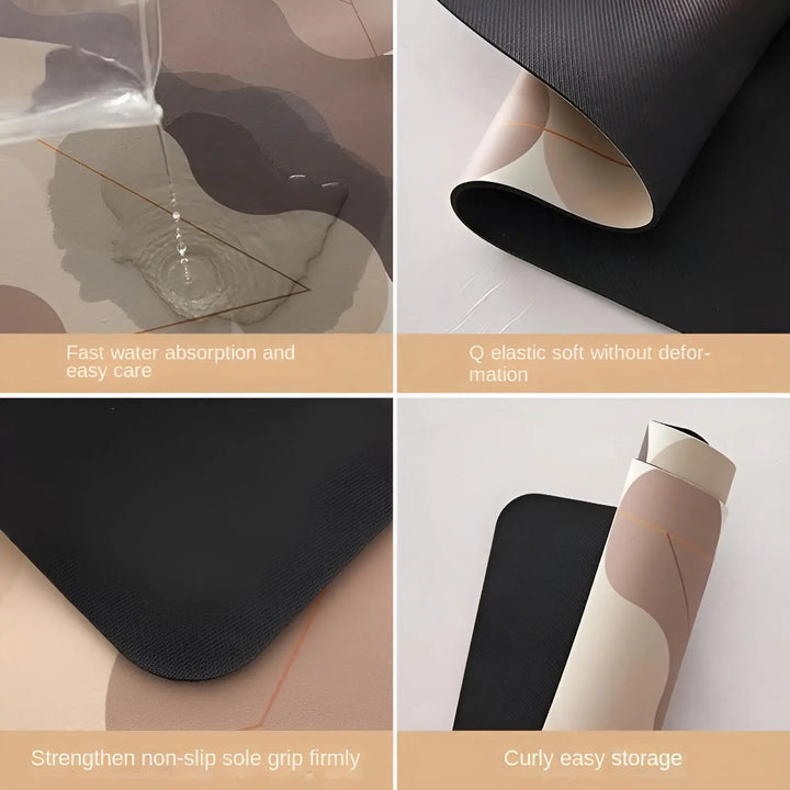  Satbordmat Aquadry -Schnell -drying und Anti -Slip -Matte für Badezimmer-5