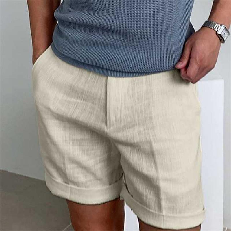  Herren -Leinenshorts - entspannte Pass-2