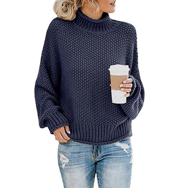 Nora | Gemütlicher Gerippter Rollkragenpullover