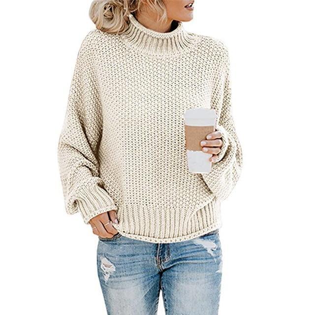 Nora | Gemütlicher Gerippter Rollkragenpullover