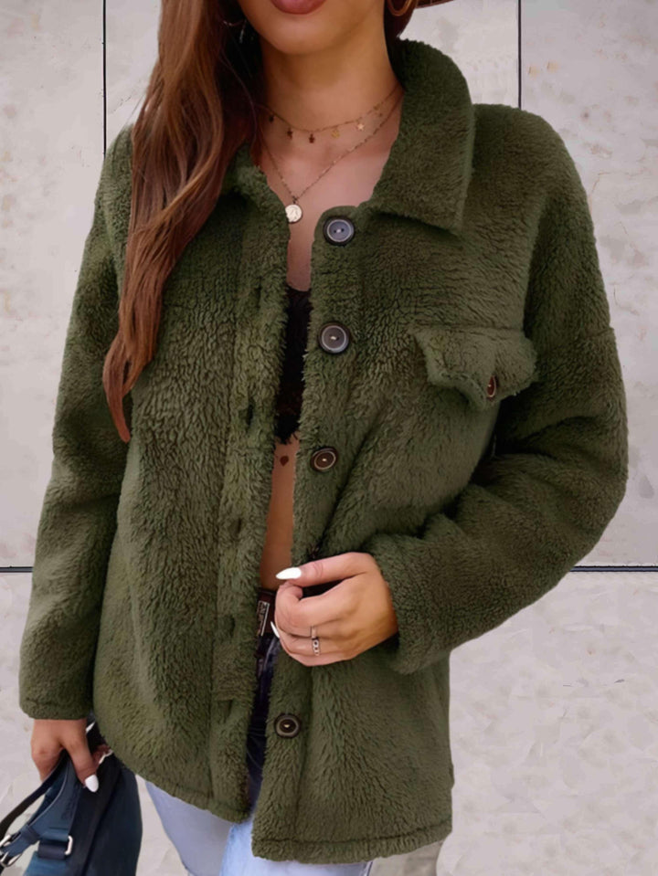 Mathilda | Modische Winterjacke mit Knöpfen