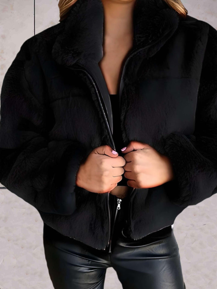 Lilly | Stilvolle Kuschelige Reißverschlussjacke