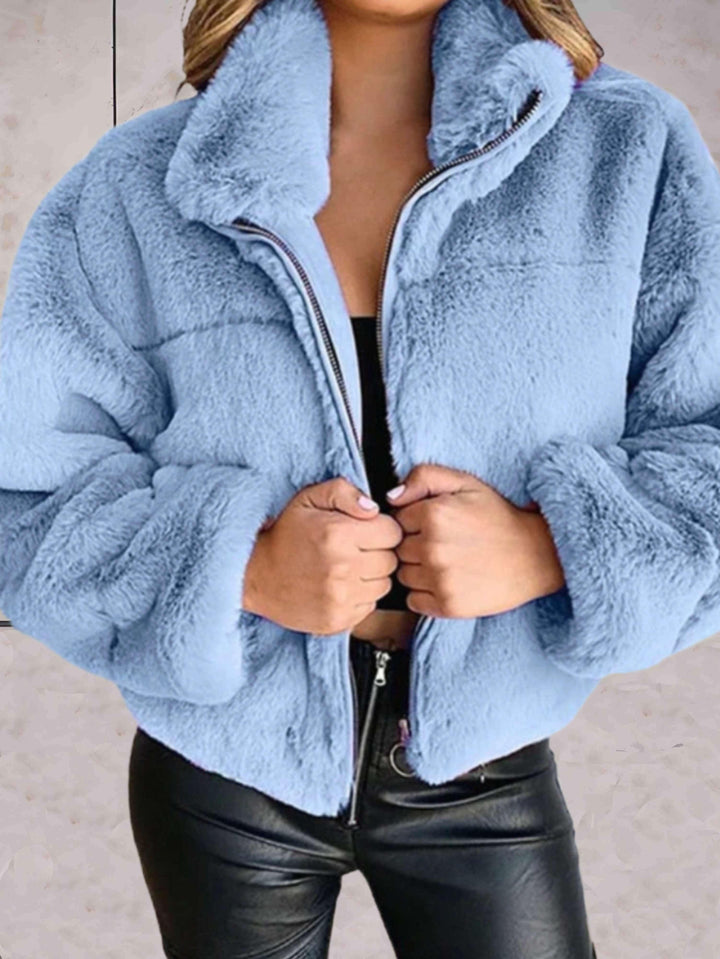 Lilly | Stilvolle Kuschelige Reißverschlussjacke