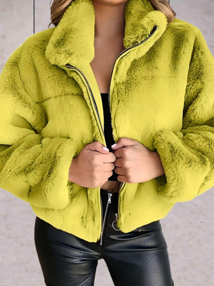 Lilly | Stilvolle Kuschelige Reißverschlussjacke
