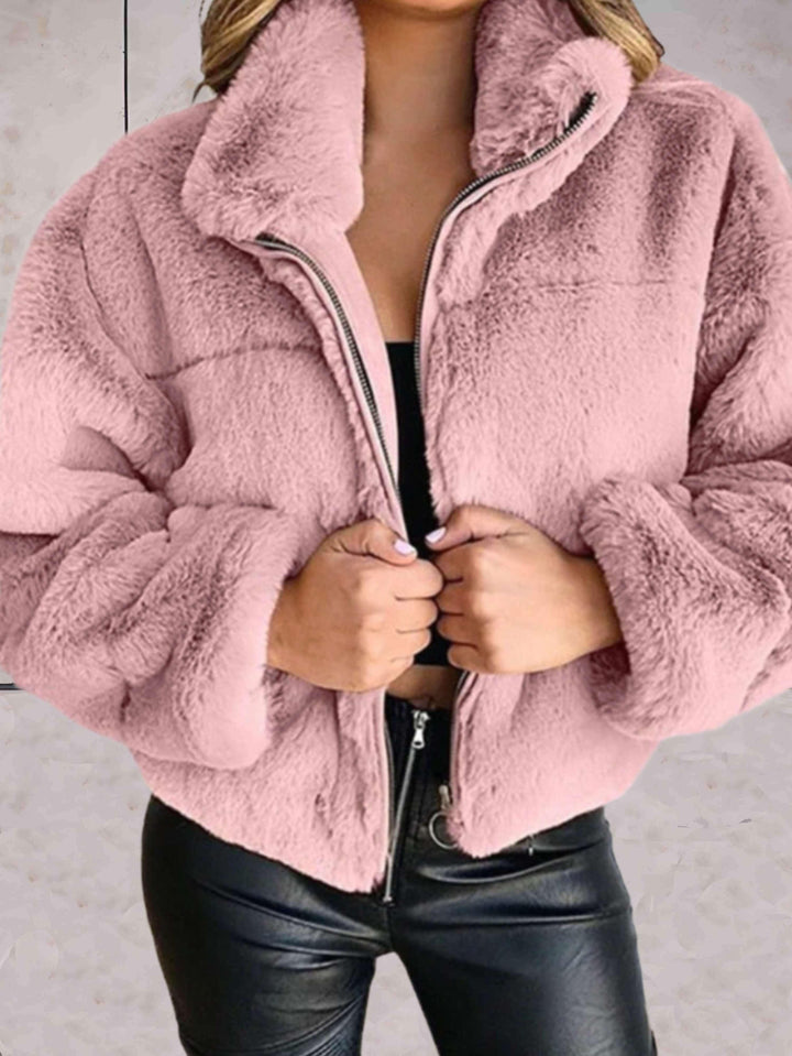 Lilly | Stilvolle Kuschelige Reißverschlussjacke
