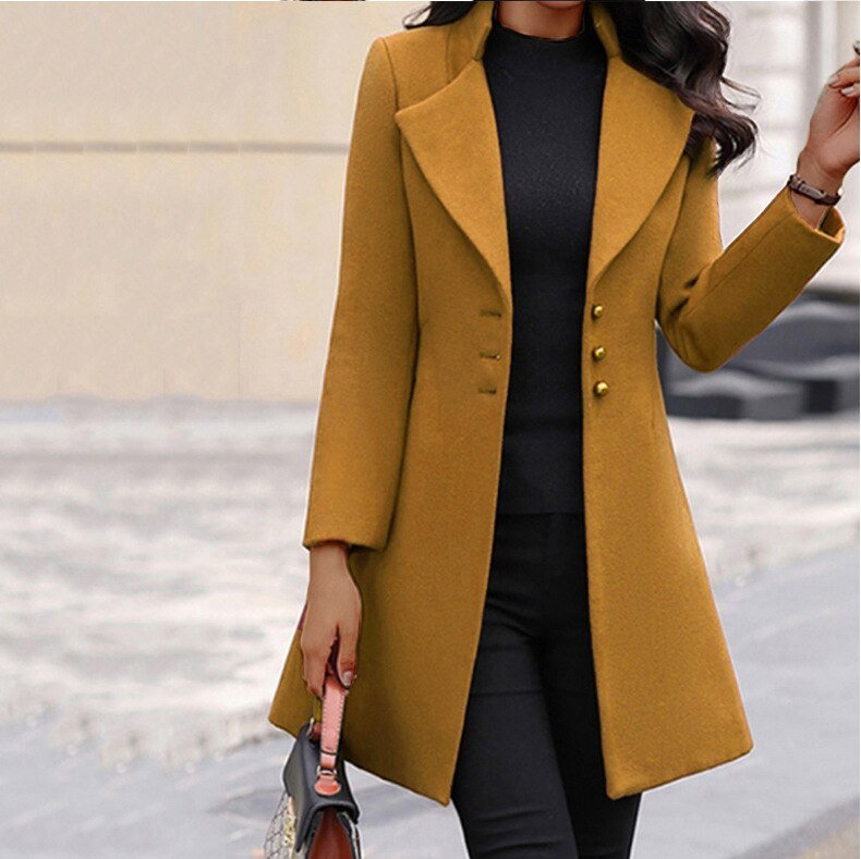 Camilla | Eleganter Damenmantel mit schmaler Passform