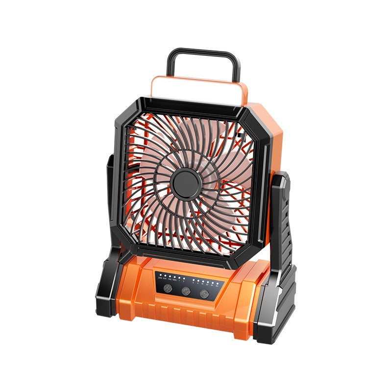 Wiederaufladbarer Campingventilator mit 20000 mAh Akku, 4 Geschwindigkeiten und LED-Laterne