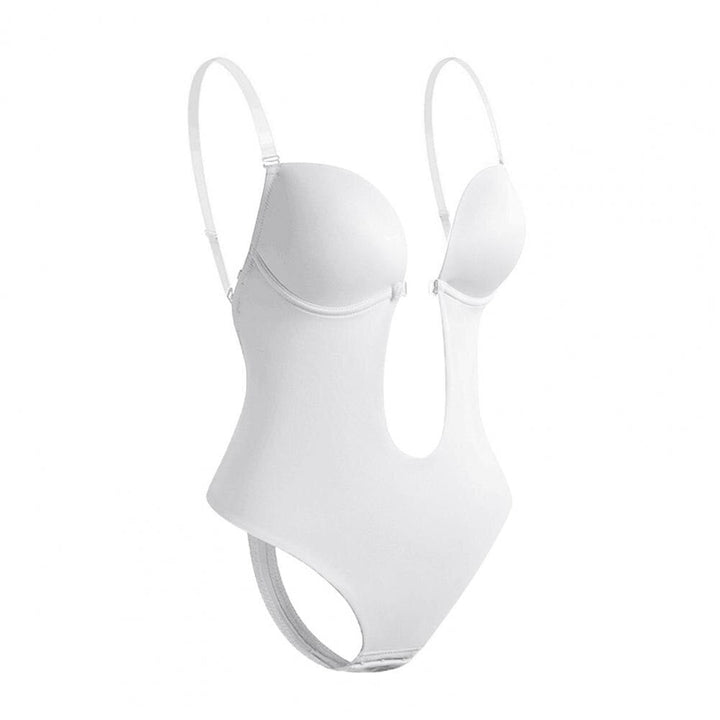 Deep V -Ausschnitt Shapewear Body - Ultimate Body Shaper für makellose Silhouette-5