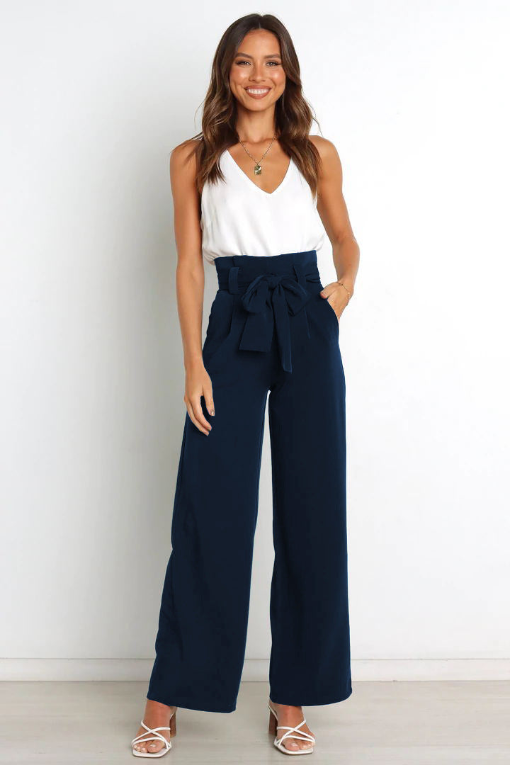 AIRA | Luftige Damen Leinen-Palazzohose